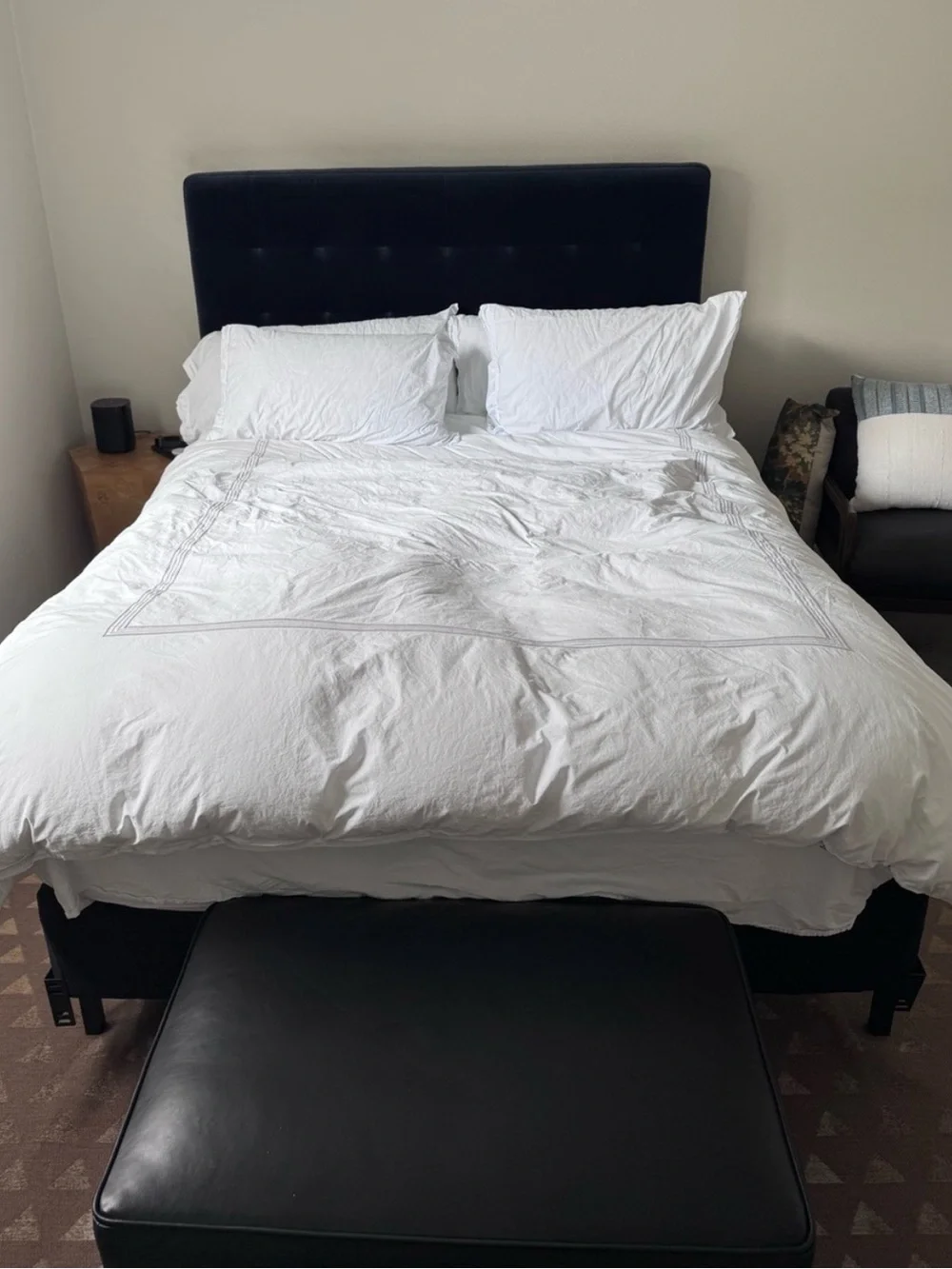 Dea Italian Luxury Linens Sinfonia Toscana Percale Duvet White Queen